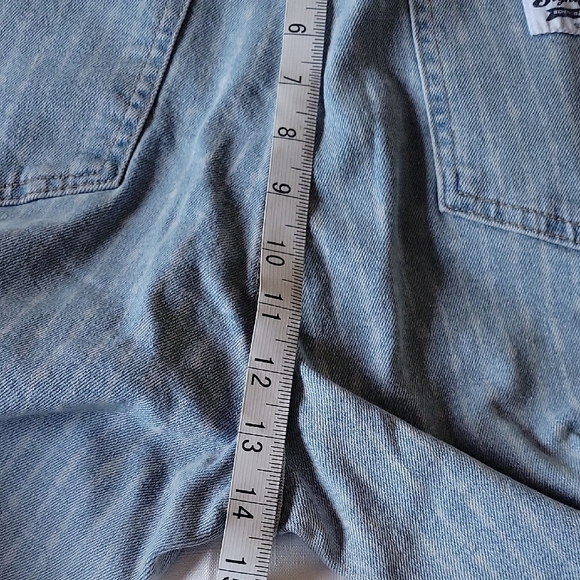 LEVI  Strauss  Boyfriend Light Blue Striped Women's Jeans Size 12 - Picture 11 of 16